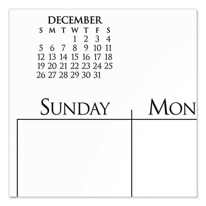 Business Monthly Wall Calendar, 15 X 12, White/black Sheets, 12-month (jan To Dec): 2024