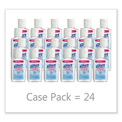 Advanced Hand Sanitizer Refreshing Gel, 2 Oz, Flip-cap Bottle, Clean Scent, 24/carton