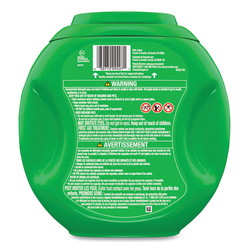 Flings Detergent Pods, Original, 76 Pods/tub, 4 Tubs/carton