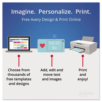 Durable Permanent Multi-surface Id Labels, Inkjet/laser Printers, 0.75 X 1.75, White, 12/sheet, 10 Sheets/pack