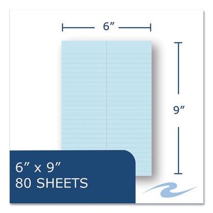 Enviroshades Steno Notepad, Gregg Rule, White Cover, 80 Blue 6 X 9 Sheets, 4/pack