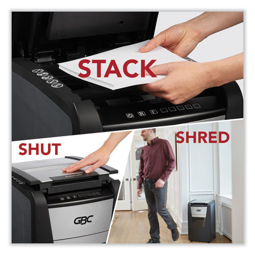Autofeed+ 150x Micro-cut Home Office Shredder, 150 Auto/8 Manual Sheet Capacity