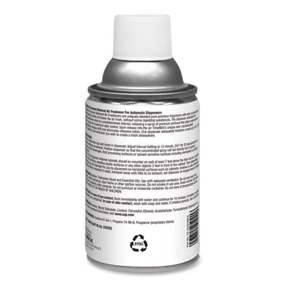 Premium Metered Air Freshener Refill, Clean N Fresh, 6.6 Oz Aerosol Spray, 12/carton