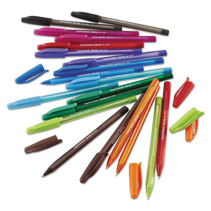 Inkjoy 100 Ballpoint Pen, Stick, Medium 1 Mm, Eight Assorted Ink And Barrel Colors, 8/pack