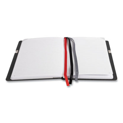 Large Mastery Journal With Pockets, 1-subject, Narrow Rule, Black/red Cover, (192) 10 X 8 Sheets