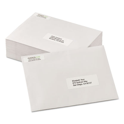 White Address Labels W/ Sure Feed Technology For Laser Printers, Laser Printers, 0.5 X 1.75, White, 80/sheet, 250 Sheets/box