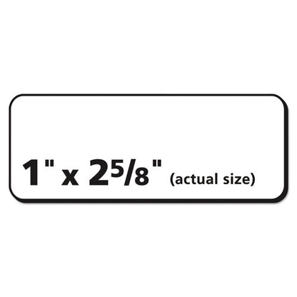 Repositionable Address Labels W/surefeed, Laser, 1 X 2.63, White, 3000/box