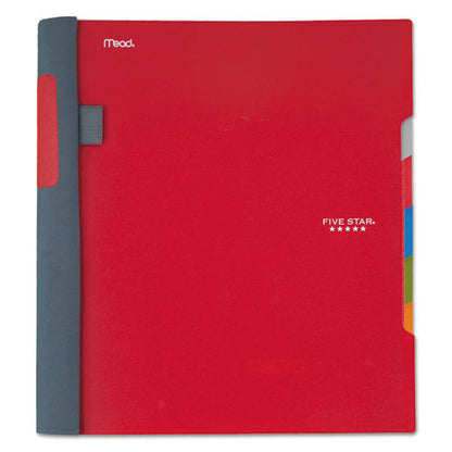 Advance Wirebound Notebook, Ten Pockets, 5-subject, Medium/college Rule, Randomly Assorted Cover Color, (200) 11 X 8.5 Sheets