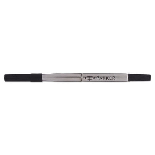 Refill For Parker Roller Ball Pens, Medium Conical Tip, Black Ink