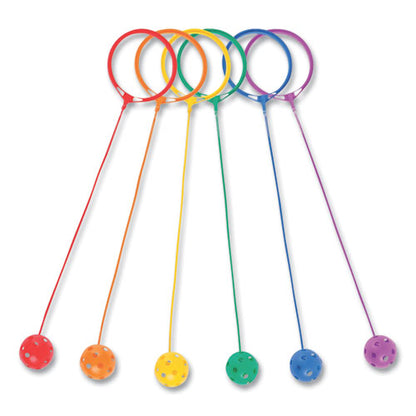 Swing Ball Set, 5.5" Diameter, Assorted Colors, 6/set