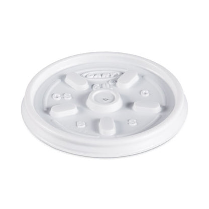 Plastic Lids For Foam Containers, Vented, Fits 3.5-6 Oz, White, 100/pack, 10 Packs/carton