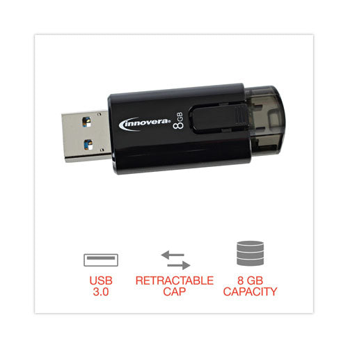 Usb 3.0 Flash Drive, 8 Gb, 3/pack