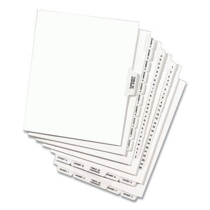 Preprinted Legal Exhibit Side Tab Index Dividers, Avery Style, 25-tab, 26 To 50, 11 X 8.5, White, 1 Set, (1331)