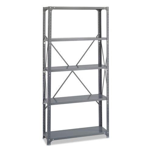 Commercial Steel Shelving Unit, Five-shelf, 36w X 12d X 75h, Dark Gray