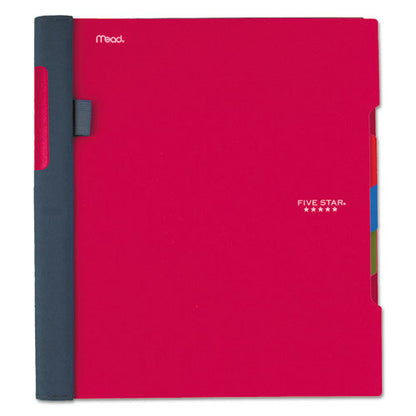 Advance Wirebound Notebook, Six Pockets, 3-subject, Medium/college Rule, Randomly Assorted Cover Color, (150) 11 X 8.5 Sheets