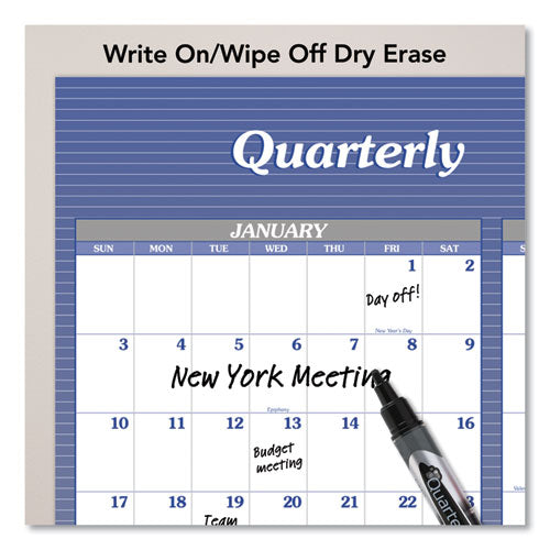 Vertical/horizontal Erasable Quarterly/monthly Wall Planner, 32 X 48, 12-month (jan To Dec): 2024