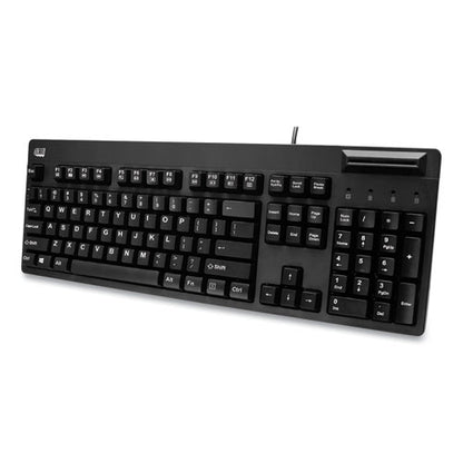 Easytouch Smart Card Reader Keyboard Akb-630sb-taa, 104 Keys, Black