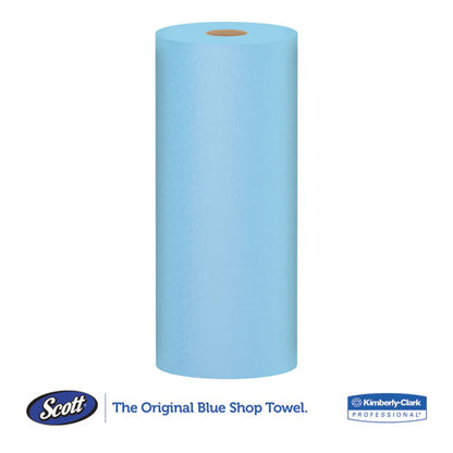 Shop Towels, Standard Roll, 1-ply, 9.4 X 11, Blue, 55/roll, 30 Rolls/carton