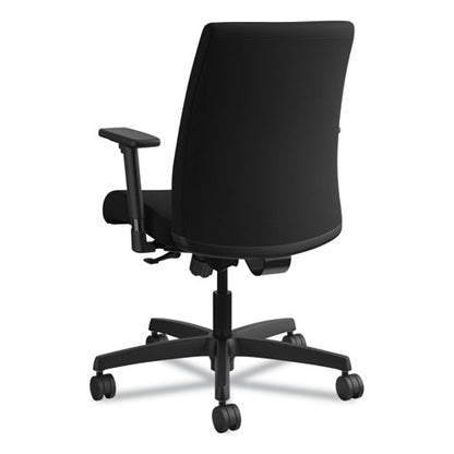 Ignition Series Fabric Low-back Task Chair, Supports Up To 300 Lb, 17" To 21.5" Seat Height, Black