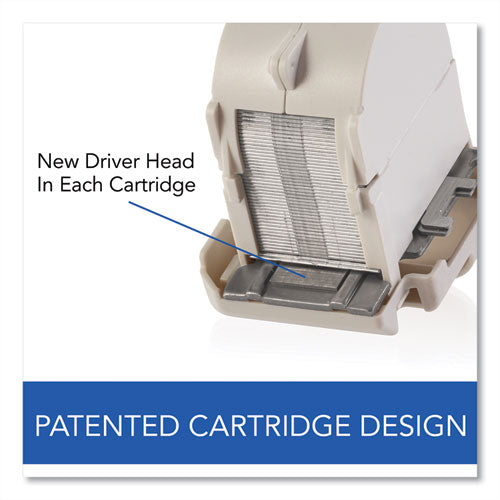 Desktop Electric Stapler Cartridge, 0.25" Leg, 0.5" Crown, Steel, 1,500/cartridge, 2 Cartridges/box, 3000/box