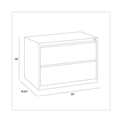 Lateral File Cabinet, 2 Letter/legal/a4-size File Drawers, Putty, 30 X 18.62 X 28