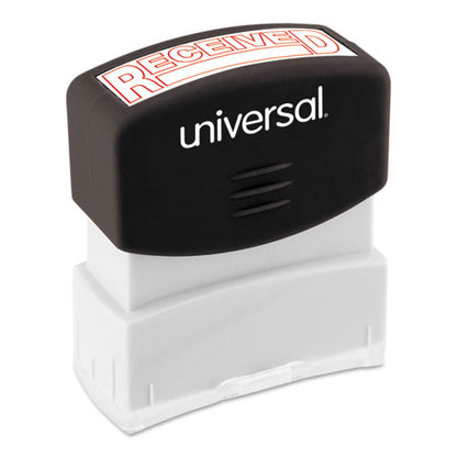 Message Stamp, Received, Pre-inked One-color, Red