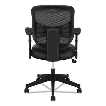 Vl531 Mesh High-back Task Chair With Adjustable Arms, Supports Up To 250 Lb, 18" To 22" Seat Height, Black