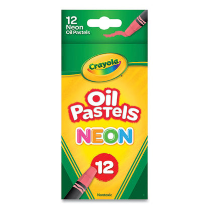 Neon Oil Pastels, 12 Assorted Colors, 12/pack