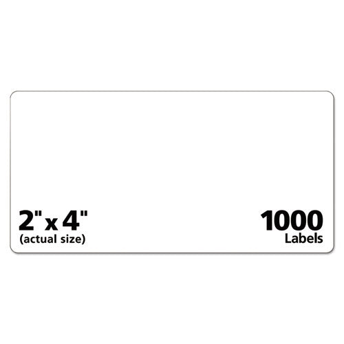Repositionable Shipping Labels W/sure Feed, Inkjet/laser, 2 X 4, White, 1000/box