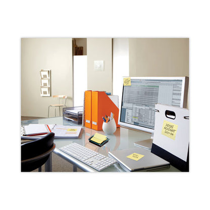 Clear Top Pop-up Note Dispenser, For 3 X 3 Pads, Black, Includes 50-sheet Pad Of Canary Yellow Pop-up Pad