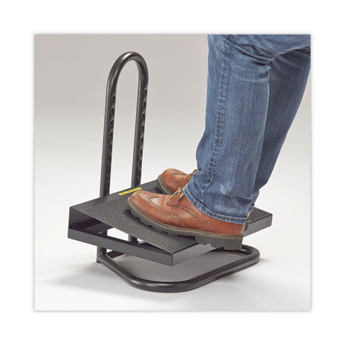 Task Master Adjustable Height Footrest, 20w X 12d X 5.5 To 15h, Black