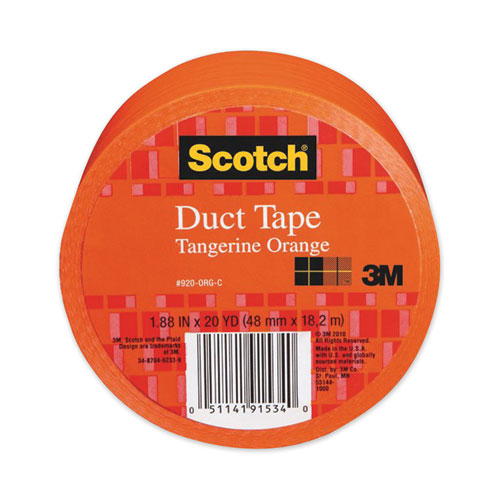 Duct Tape, 1.88" X 20 Yds, Tangerine Orange