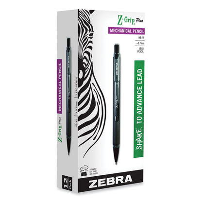 Z-grip Plus Mechanical Pencil, 0.7 Mm, Hb (#2), Black Lead, Assorted Barrel Colors, Dozen