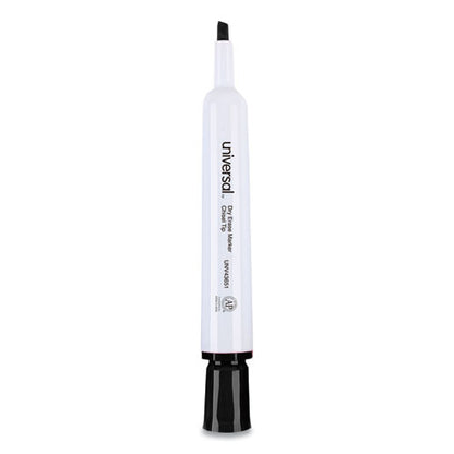 Dry Erase Marker, Broad Chisel Tip, Black, Dozen