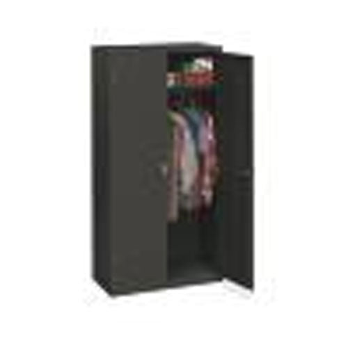 Assembled Storage Cabinet, 36w X 18.13d X 71.75h, Charcoal