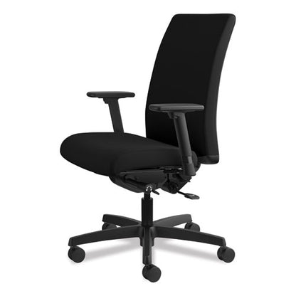 Ignition Series Mid-back Work Chair, Supports Up To 300 Lb, 17" To 22" Seat Height, Black