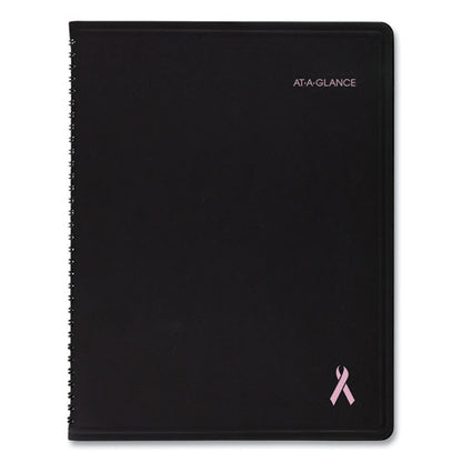 Quicknotes Special Edition Monthly Planner, 11 X 8.25, Black/pink Cover, 12-month (jan To Dec): 2024