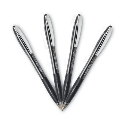 Glide Ballpoint Pen, Retractable, Medium 1 Mm, Black Ink, Smoke/black Barrel, Dozen