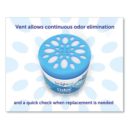 Super Odor Eliminator, Cool And Clean, Blue, 14 Oz Jar, 6/carton