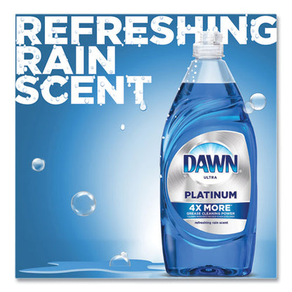 Platinum Liquid Dish Detergent, Refreshing Rain Scent, (3) 24 Oz Bottles Plus (2) Sponges/carton
