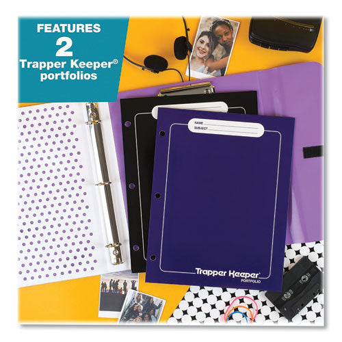 Trapper Keeper 3-ring Pocket Binder, 1" Capacity, 11.25 X 12.19, Palm Trees