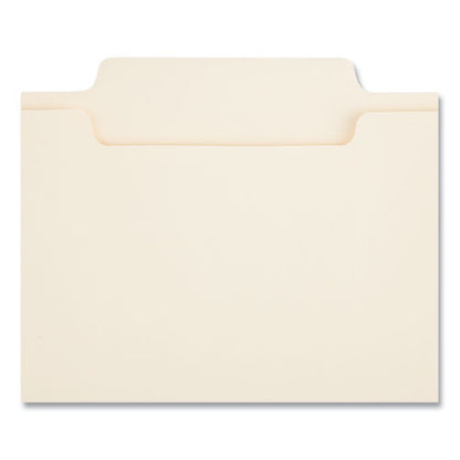 Reinforced Top Tab Fastener Folders, 0.75" Expansion, 2 Fasteners, Legal Size, Manila Exterior, 50/box