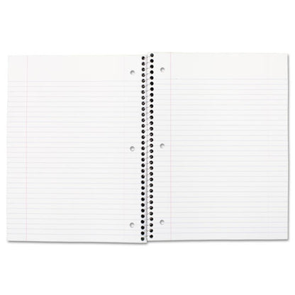 Spiral Notebook, 3-hole Punched, 1-subject, Medium/college Rule, Randomly Assorted Cover Color, (70) 10.5 X 7.5 Sheets