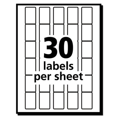 Removable Multi-use Labels, Handwrite Only, 0.63 X 0.88, White, 30/sheet, 35 Sheets/pack, (5424)