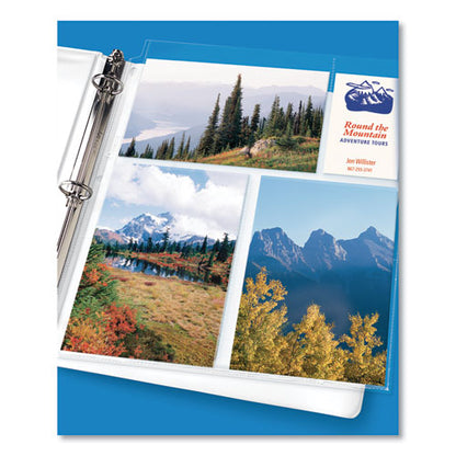Photo Storage Pages For Six 4 X 6 Mixed Format Photos, 3-hole Punched, 10/pack