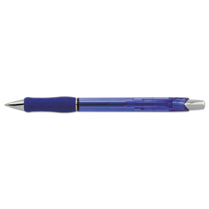 R.s.v.p. Super Rt Ballpoint Pen, Retractable, Medium 0.7 Mm, Blue Ink, Translucent Blue/blue Barrel, Dozen