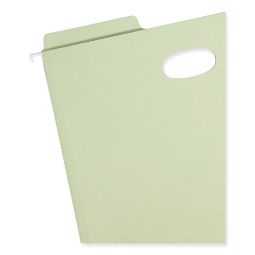 Fastab Hanging Pockets, Letter Size, 1/3-cut Tabs, Moss, 9/box
