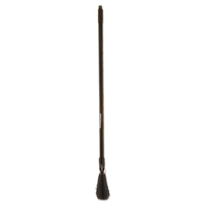 Angled Lobby Broom, Poly Bristles, 35" Handle, Black