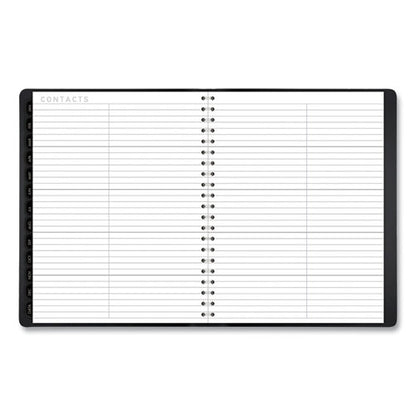 Contemporary Weekly/monthly Planner, Vertical-column Format, 11 X 8.25, Black Cover, 12-month (jan To Dec): 2024