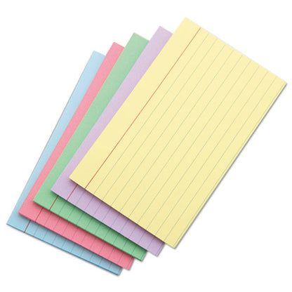 Index Cards, Ruled, 4 X 6, Assorted, 100/pack